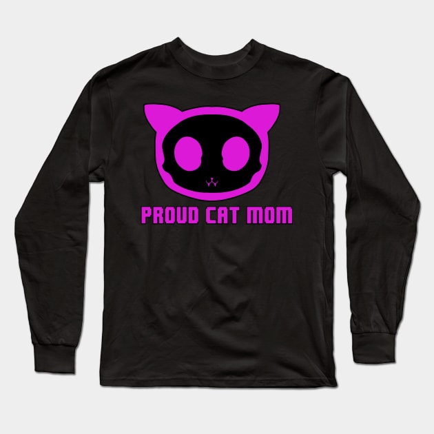 Proud cat mom Long Sleeve T-Shirt by ZethTheReaper